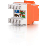 C2G Cat5E RJ45 UTP Keystone Jack - Orange