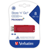 8GB Store 'n' Go&reg; USB Flash Drive - Red