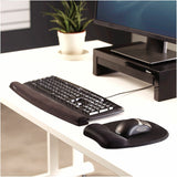 Fellowes&reg; Memory Foam Mouse Pad with Wrist Rest - Black (9176501)