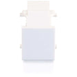 C2G Snap-In Blank Keystone Insert Module - White