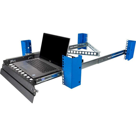 Rack Solutions 2U Sliding Laptop Shelf 17in (D) with Cable Management Arm