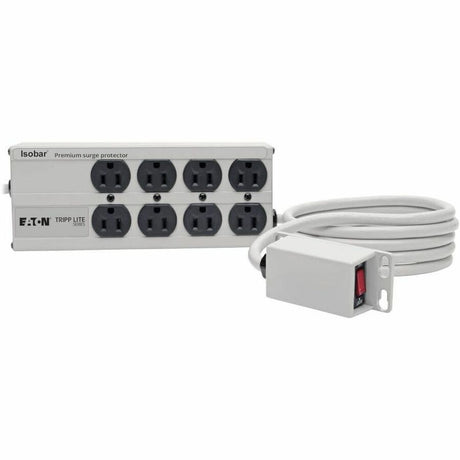 Eaton Tripp Lite Series Isobar 8-Outlet Surge Protector, 12 ft. Cord with Right-Angle Plug, 3840 Joules, Remote Master Switch, Metal Housing
