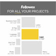 Fellowes Glossy Pouches - Legal, 5 mil, 100 pack