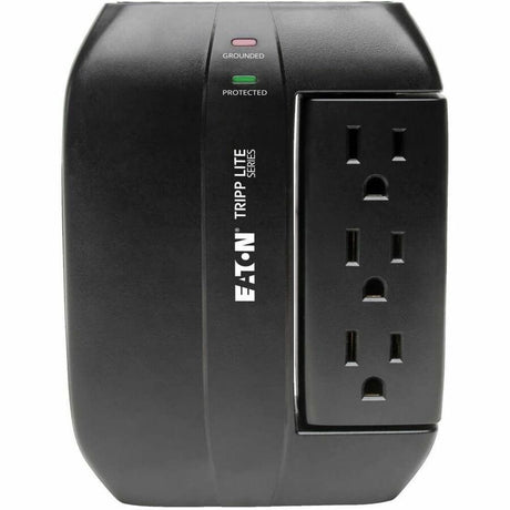 Eaton Tripp Lite Series Protect It! Surge Protector with 3 Rotatable Outlets, 3 Stationary, side facing Outlets, Direct-Plug In, 1200 Joules