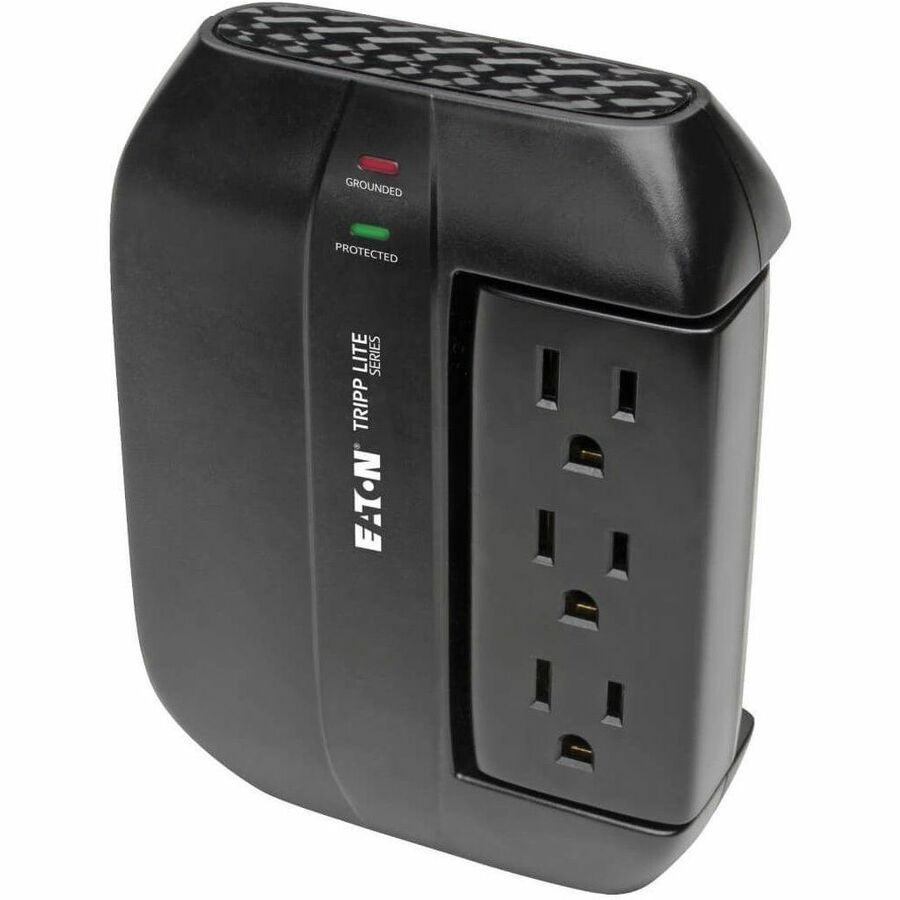 Eaton Tripp Lite Series Protect It! Surge Protector with 3 Rotatable Outlets, 3 Stationary, side facing Outlets, Direct-Plug In, 1200 Joules