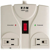 Eaton Tripp Lite Series Protect It! 8-Outlet Surge Protector, 25 ft. Cord with Right-Angle Plug, 1440 Joules, Diagnostic LEDs, Light Gray Housing