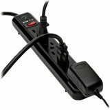 Eaton Tripp Lite Series Protect It! 7-Outlet Surge Protector, 12 ft. Cord, 1080 Joules, Diagnostic LED, Black Housing