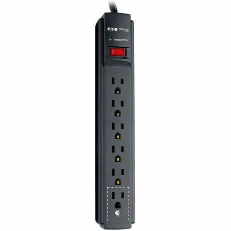 6 Outlet Surge 750J Black