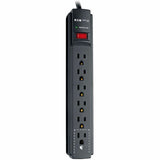 Eaton Tripp Lite Series Protect It! 6-Outlet Surge Protector, 6 ft. Cord, 790 Joules, Diagnostic LED, Black Housing
