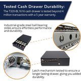 S100 DRAWER 16X16 BLK 24V 5BILL