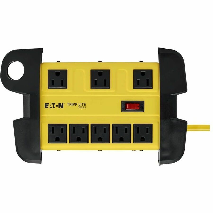 Eaton Tripp Lite Series Power It! 8-Outlet Safety Power Strip, 15 ft. (4.57 m) Cord, Hang Holes, Cord Wrap, Outlet Covers