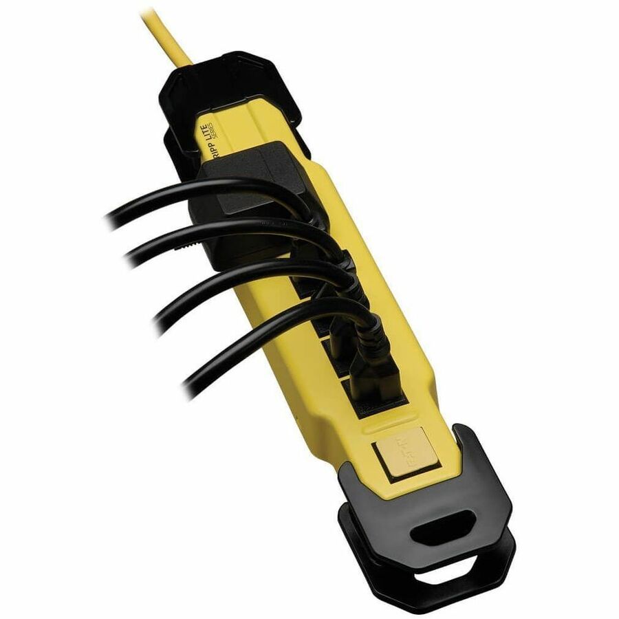 Eaton Tripp Lite Series Power It! 6-Outlet Safety Power Strip, 9 ft. (2.74 m) Cord & Clip, Hang Holes, Safety Covers, GFCI Plug