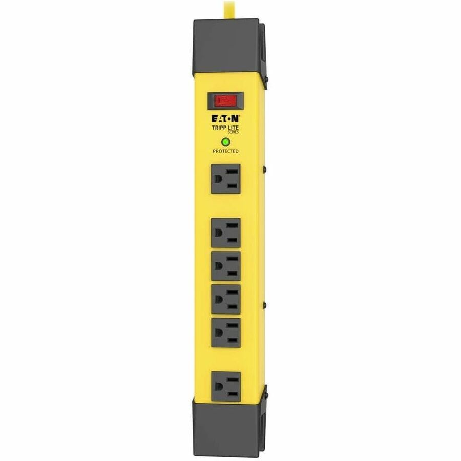 Eaton Tripp Lite Series Protect It! 6-Outlet Industrial Safety Surge Protector, 9 ft. Cord, 1500 Joules, Cord Wrap, Hang Holes