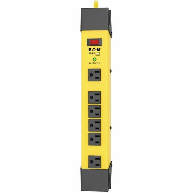 Eaton Tripp Lite Series Protect It! 6-Outlet Industrial Safety Surge Protector, 15 ft. Cord, 2700 Joules, Cord Wrap, Hang Holes