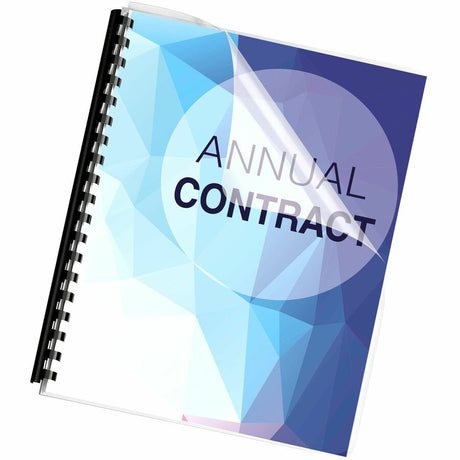 Fellowes Crystals Clear Oversize PVC Covers