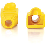C2G RJ45 Snagless Boot Cover (6.0mm OD) - Yellow - 50pk