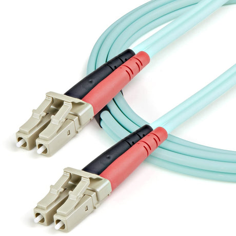 StarTech.com 1m Fiber Optic Cable - 10 Gb Aqua - Multimode Duplex 50/125 - LSZH - LC/LC - OM3 - LC to LC Fiber Patch Cable