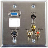 C2G 6 Port Audio & Video Faceplate