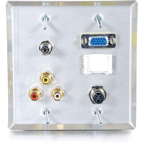 C2G 6 Port Audio & Video Faceplate