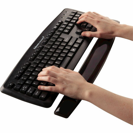 Fellowes&reg; Crystal&trade; Gel Keyboard Wrist Rest - Black (9112201)
