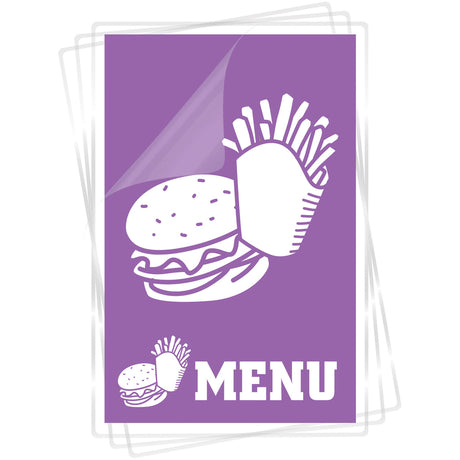 Fellowes Glossy Pouches - Menu, 3 mil, 25 pack