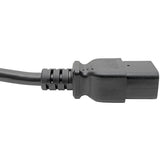 Eaton Tripp Lite Series Power Cord, C19 to C14 - Heavy-Duty, 15A, 250V, 14 AWG, 10 ft. (3.05 m), Black