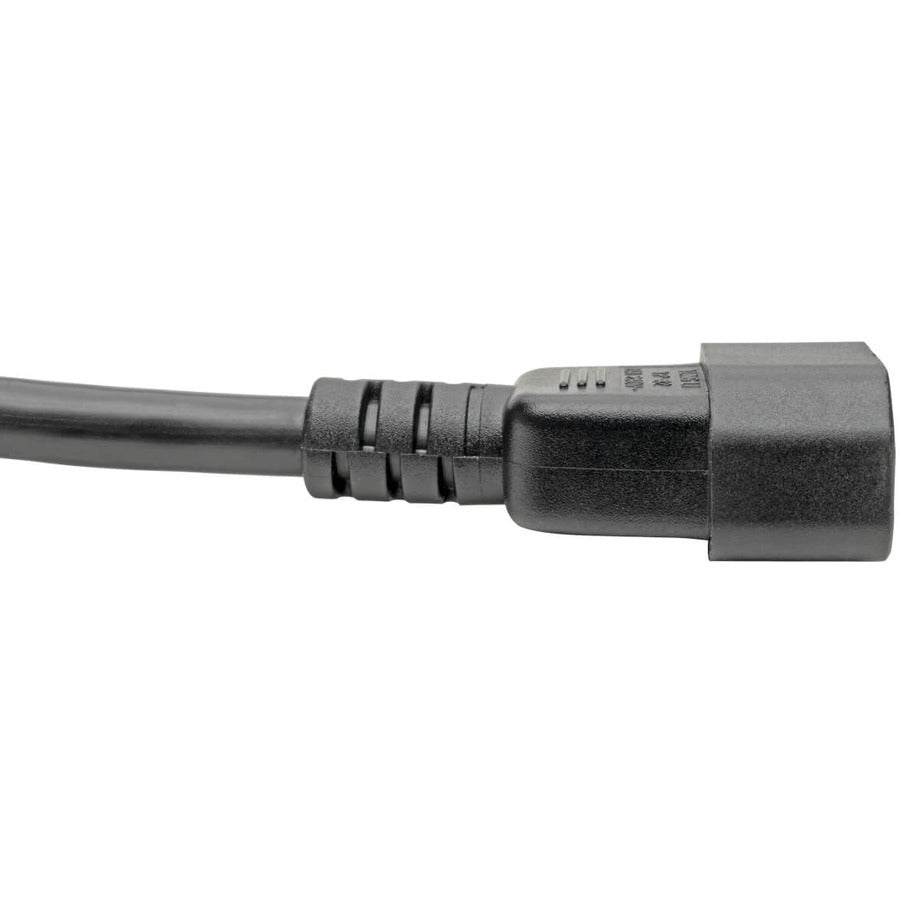 Eaton Tripp Lite Series Power Cord, C19 to C14 - Heavy-Duty, 15A, 250V, 14 AWG, 10 ft. (3.05 m), Black