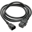 Eaton Tripp Lite Series Power Cord, C19 to C14 - Heavy-Duty, 15A, 250V, 14 AWG, 10 ft. (3.05 m), Black