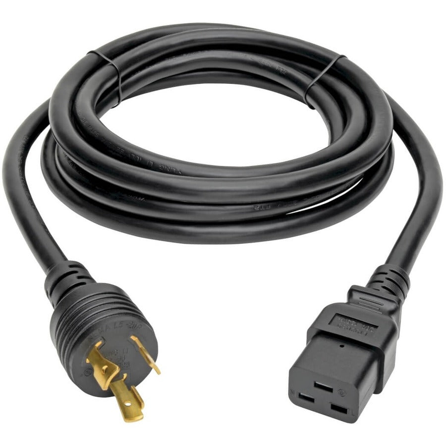 Eaton Tripp Lite Series Power Cord, C19 to NEMA L5-20P - Heavy-Duty, 20A, 125V, 12 AWG, 10 ft. (3.05 m), Black