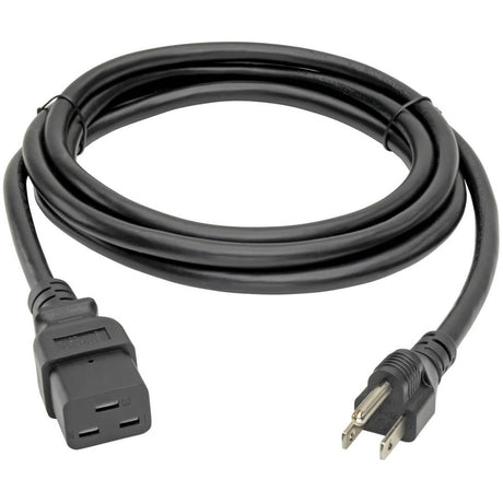 Eaton Tripp Lite Series Computer Power Cord, C19 to NEMA 5-15P - Heavy-Duty, 15A, 125V, 14 AWG, 10 ft. (3.05 m), Black