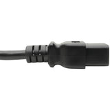 Eaton Tripp Lite Series Computer Power Cord, C19 to NEMA 5-15P - Heavy-Duty, 15A, 125V, 14 AWG, 10 ft. (3.05 m), Black