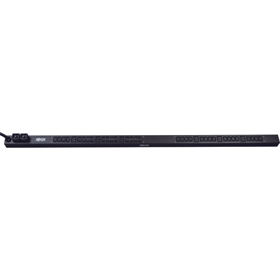 Eaton Tripp Lite Series 5.5kW Single-Phase 208/230V Basic PDU, 38 Outlets (32 C13 and 6 C19), NEMA L6-30P Input, 10 ft. (3.05 m) Cord, 0U Vertical