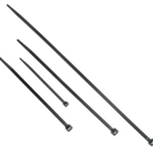 C2G 7.5in Releasable/Reusable Cable Ties - Black - 50pk