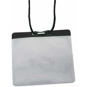 Brady Extra Large Event Badge Holders with Neck Cord and Adjustable Cord Lock