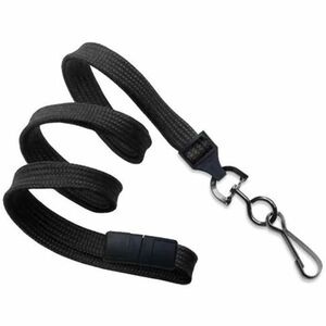 Brady Flat Braid Lanyard with Black-Oxide Swivel Hook