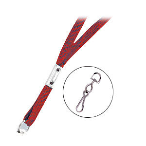 Brady Flat Braid Lanyard with Nickel Plated Steel Swivel Hook