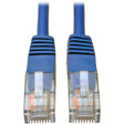 Eaton Tripp Lite Series Cat5e 350 MHz Molded (UTP) Ethernet Cable (RJ45 M/M), PoE - Blue, 100 ft. (30.5 m)