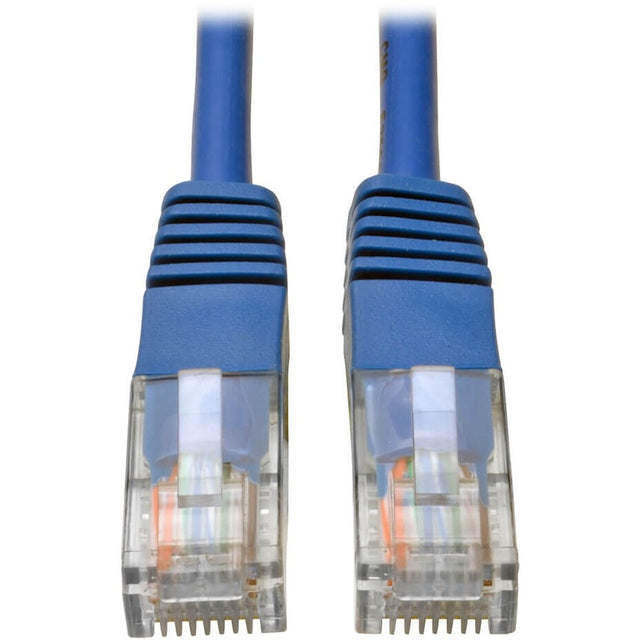 Eaton Tripp Lite Series Cat5e 350 MHz Molded (UTP) Ethernet Cable (RJ45 M/M), PoE - Blue, 100 ft. (30.5 m)