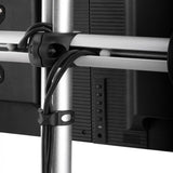 Atdec quad/triple/dual/single monitor desk mount - Freestanding base - Loads up to 17.6lb flat or 13.5lb curved - VESA 75x75, 100x100