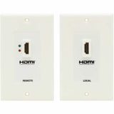 Eaton Tripp Lite Series HDMI over Dual Cat5/Cat6 Extender Wall Plate Kit with Transmitter and Receiver, TAA