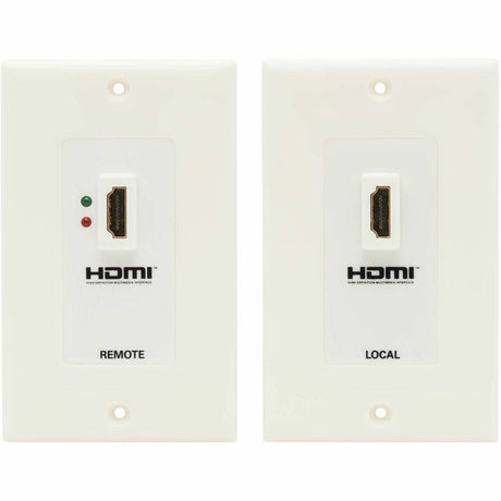 Eaton Tripp Lite Series HDMI over Dual Cat5/Cat6 Extender Wall Plate Kit with Transmitter and Receiver, TAA