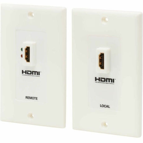 Eaton Tripp Lite Series HDMI over Dual Cat5/Cat6 Extender Wall Plate Kit with Transmitter and Receiver, TAA