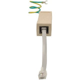 Eaton Tripp Lite Series DataShield In-Line Surge Protector for Network and Phone Lines, 2-Line RJ11/RJ45