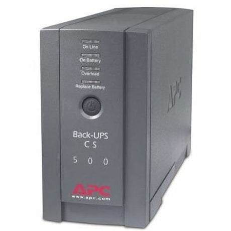 APC Back-UPS, 500VA, Tower, 120V, 6 NEMA 5-15R Outlets , User Replaceable Battery