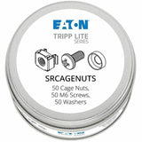 Eaton Tripp Lite Series SmartRack Square Hole Hardware Kit with 50 M6 screws and washers