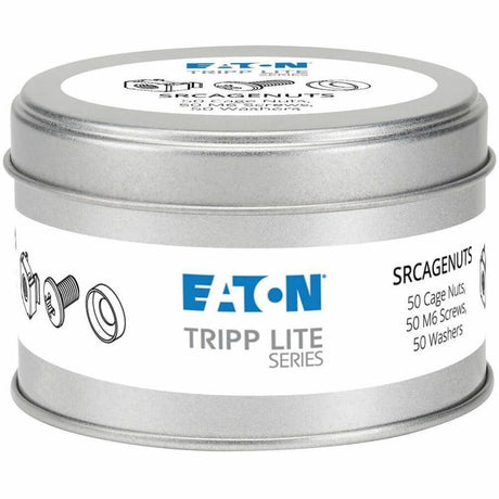Eaton Tripp Lite Series SmartRack Square Hole Hardware Kit with 50 M6 screws and washers