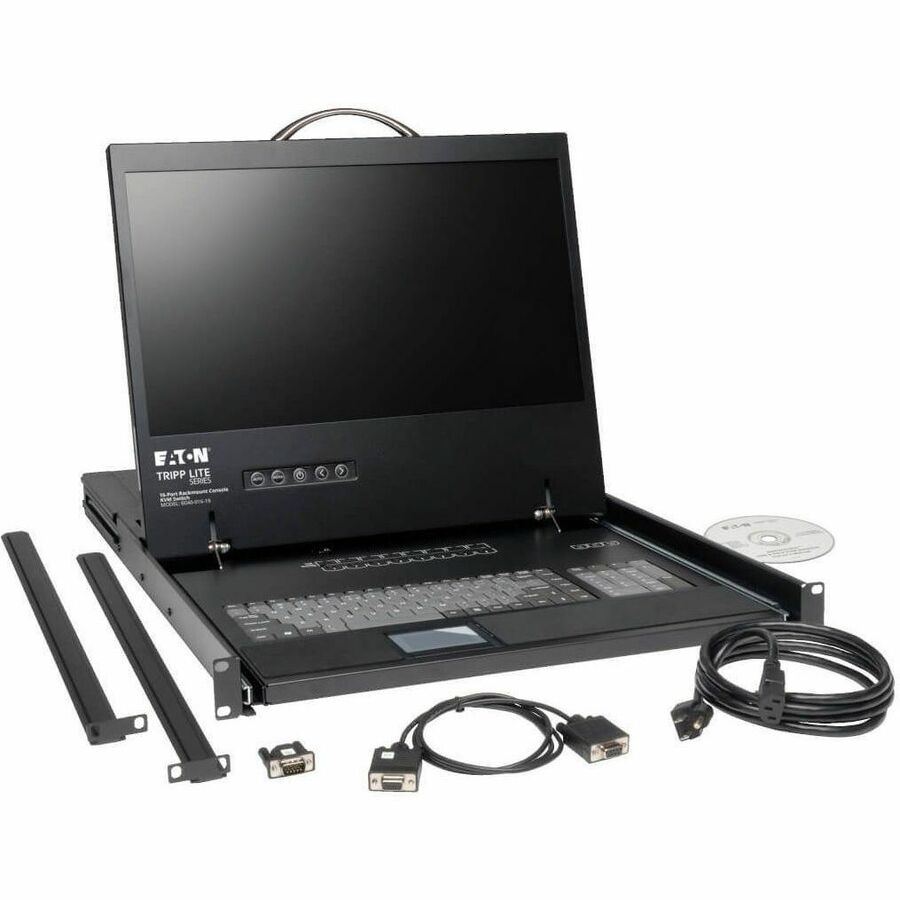Eaton Tripp Lite Series NetController 8-Port 1U Rack-Mount Console KVM Switch with 19-in. LCD, TAA