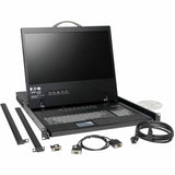 Eaton Tripp Lite Series NetController 8-Port 1U Rack-Mount Console KVM Switch with 19-in. LCD, TAA