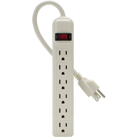 Belkin 6-Outlet Power Strip - 3ft Cord - Straight Plug - On-Off Switch - White