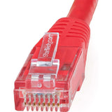 StarTech.com 7ft CAT6 Ethernet Cable - Red Molded Gigabit - 100W PoE UTP 650MHz - Category 6 Patch Cord UL Certified Wiring/TIA